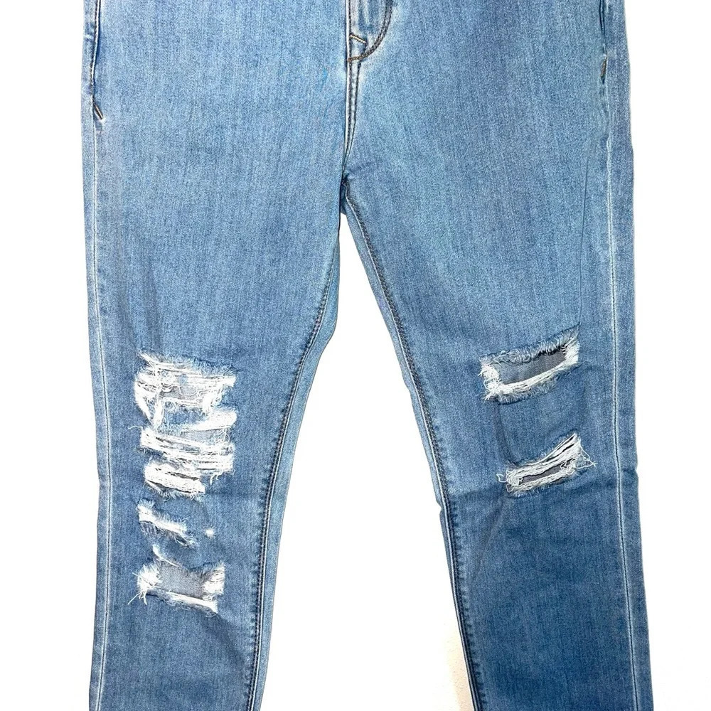 Express Performance Stretch Light Wash Distressed… - image 4